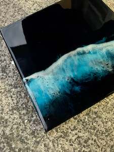 Mini Deep Blue - Resin Wall Art