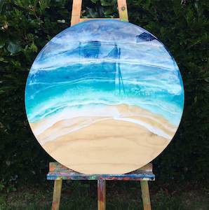 Large Resin Beach Wall Hanging