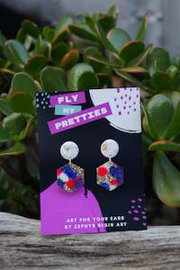 Hex Drop Earrings