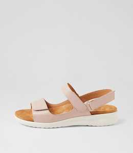 Benji Xw Rose White Leather Sandals by Ziera at Ziera NZ