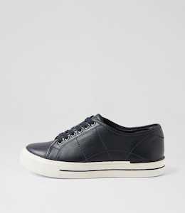 Ashleen W Navy Leather Sneakers by Ziera at Ziera NZ