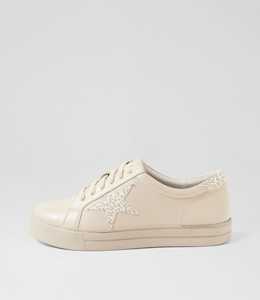 Alysia W Milk Ivory Gold Leopard Multi Sneakers by Ziera at Ziera NZ