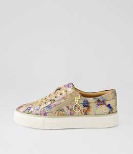 Pamela Xf Zr Gold Vintage Floral Leather by Ziera at Ziera NZ