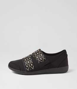 Urban Ff Black Multi Neoprene Sneakers by Ziera at Ziera NZ