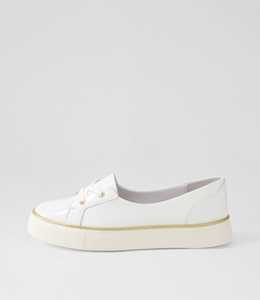 Patrese Xf White Patent Leather Flat Shoes by Ziera at Ziera NZ