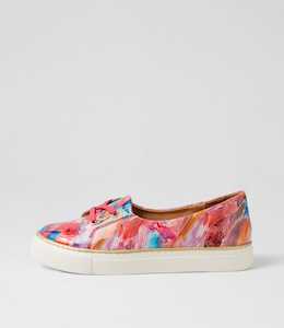 Patrese Xf Bright Multi Print Patent Leather Flat Shoes by Ziera at Ziera NZ