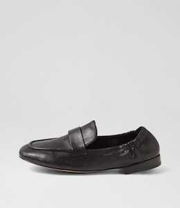 Efran W Black Leather Loafers by Ziera at Ziera NZ