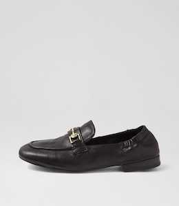 Elodies W Black Leather Loafers by Ziera at Ziera NZ