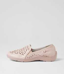 Wavada Xf Dusty Pink Leather Loafers by Ziera at Ziera NZ