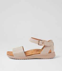 Beverly Xw Almond Leather Sandals by Ziera at Ziera NZ