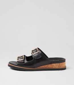 Vadore W Black Leather Sandals by Ziera at Ziera NZ