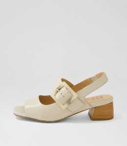 Cantell W Vanilla Leather Sandals by Ziera at Ziera NZ