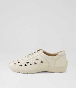 Watkin Xf Almond Leather Sneakers by Ziera at Ziera NZ