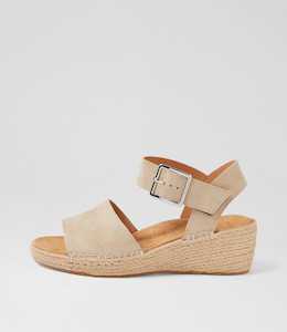 Kraig Xf Taupe Suede Sandals by Ziera at Ziera NZ