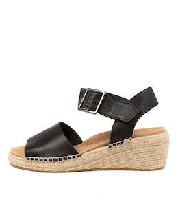 Kraig Xf Black Leather Sandals by Ziera at Ziera NZ