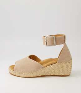 Koen Xw Taupe Suede Espadrilles by Ziera at Ziera NZ