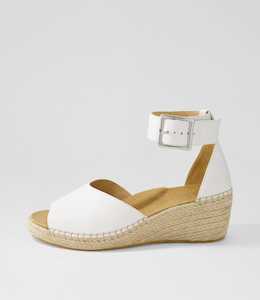 Koen Xw White Leather Sandals by Ziera at Ziera NZ