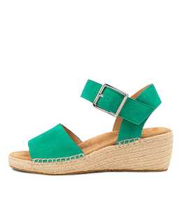 Kraig Xf Emerald Suede Sandals by Ziera at Ziera NZ