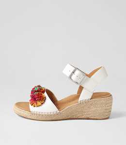 Kishop Xw White Multi Sandals by Ziera at Ziera NZ