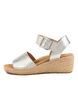 Kraig Xf Silver Leather Sandals by Ziera at Ziera NZ