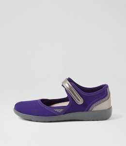 Shoe: Ushery Xf Zr Purple Pewter Neoprene by Ziera at Ziera NZ