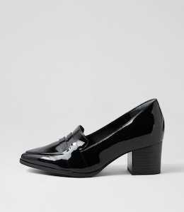 Vamity Xw Black Patent Leather Heels by Ziera at Ziera NZ