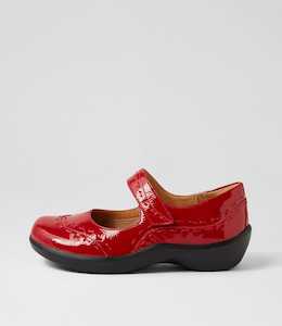 Shoe: Gummibear Xw Zr Dk Red Patent Leather by Ziera at Ziera NZ