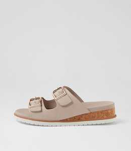 Vadore W Almond White Leather Sandals by Ziera at Ziera NZ