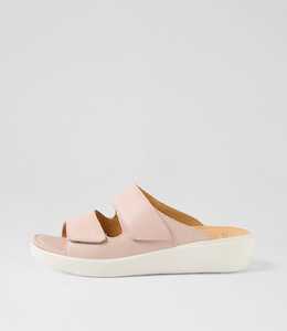 Marissa W Dusty Pink Leather Sandals by Ziera at Ziera NZ