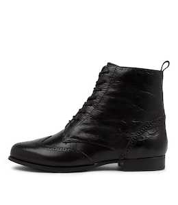 Thron Xf Black Leather Ankle Boots by Ziera at Ziera NZ