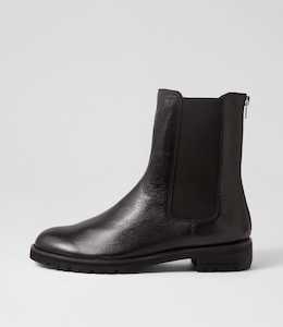 Mcneal W Black Leather Chelsea Boots by Ziera at Ziera NZ