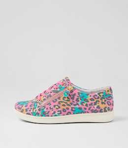 Dolli Xf Multi Leopard Nubuck Sneakers by Ziera at Ziera NZ