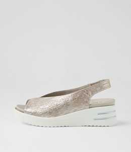 Stowe Xw Argento Sparks Leather Sandals by Ziera at Ziera NZ