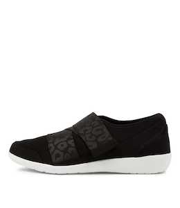 Urban Ff Black Black Leopard Sneakers by Ziera at Ziera NZ