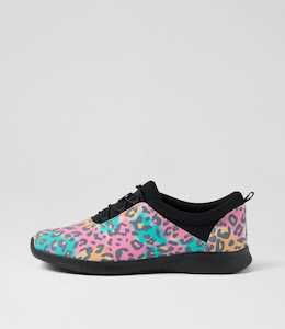 Fox Xf Multi Leopard Nubuck Sneakers by Ziera at Ziera NZ