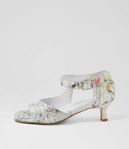 Irunn Xw White Fields Leather Sandals by Ziera at Ziera NZ