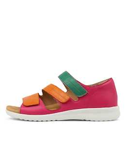 Bardot Xw Bright Multi Leather Sandals by Ziera at Ziera NZ