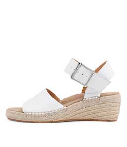 Kraig Xf White Leather Sandals by Ziera at Ziera NZ