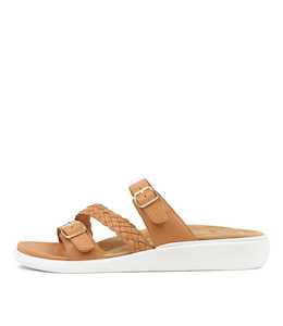 Shoe: Ianna W Tan Leather Sandals by Ziera at Ziera NZ