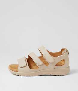 Bexleys Xw Almond Leather Sandals by Ziera at Ziera NZ