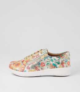 Solar Xf Spring Garden Leather Sneakers by Ziera at Ziera NZ