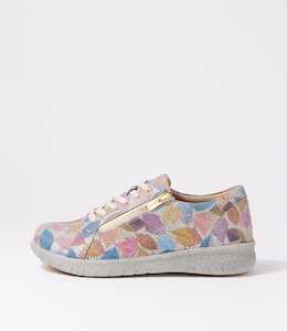 Solar Xf Bright Leaf Multi Leather Sneakers by Ziera at Ziera NZ