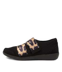 Urban Ff Black Gold Leopard Sneakers by Ziera at Ziera NZ