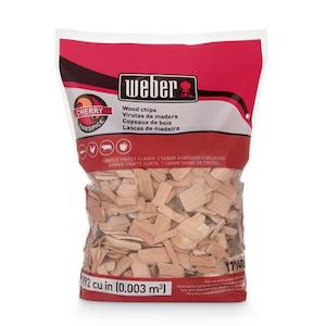 Weber Cherry Wood Chips 900 g (net weight)