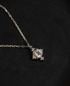 Jewellery manufacturing: Reya Necklace - 925 Sterling Silver, White Topaz