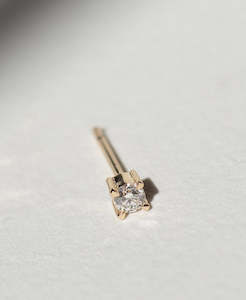 Grace Studs - 18k Yellow Gold, Diamond