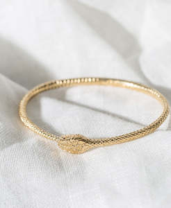 Eternity Snake Bracelet - 22k Gold Vermeil