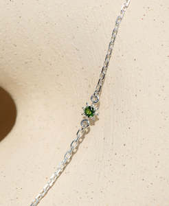 Jewellery manufacturing: Stella Bracelet - 925 Sterling Silver, Chrome Diopside