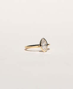 Frida Engagement Ring - 18k Yellow Gold, Marquise Brilliant Cut Diamond 1.01 carat