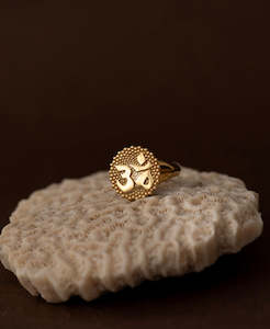 Jewellery manufacturing: Ōm Ring  - 22k Gold Vermeil